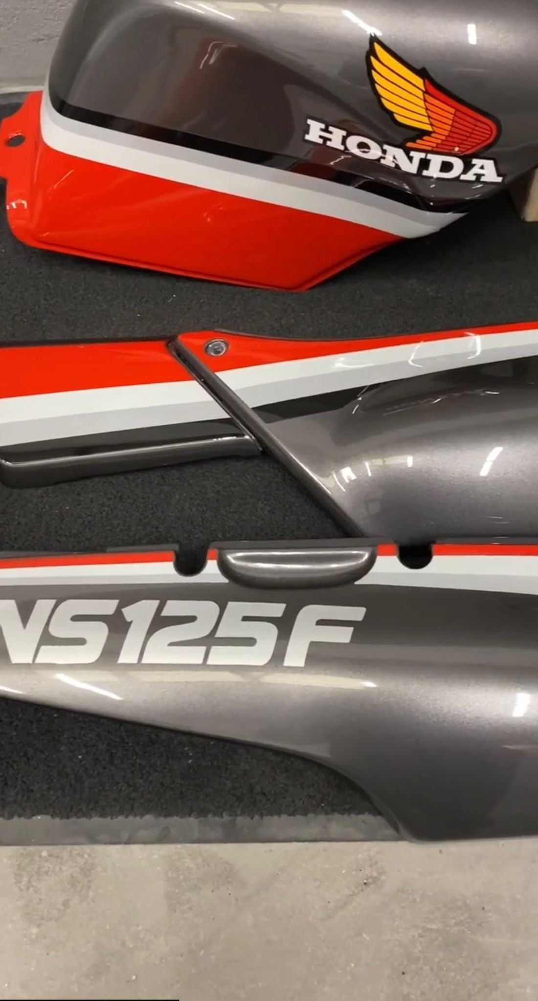 Motorbike panel repair and respray Wirral high-gloss finish